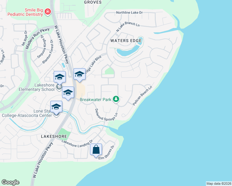 map of restaurants, bars, coffee shops, grocery stores, and more near 13530 Navigate Point Lane in Houston