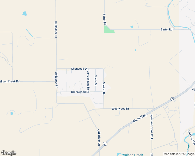 map of restaurants, bars, coffee shops, grocery stores, and more near 129 Marie Drive in Comfort