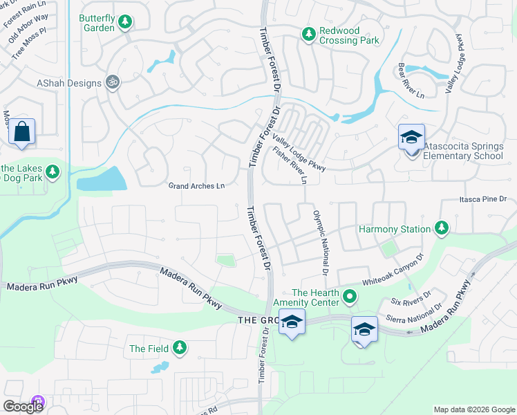 map of restaurants, bars, coffee shops, grocery stores, and more near 16891 Ramsay Cascades Drive in Humble
