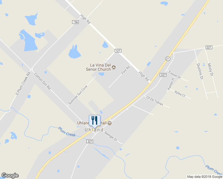 map of restaurants, bars, coffee shops, grocery stores, and more near 37 Flint Road in Kyle