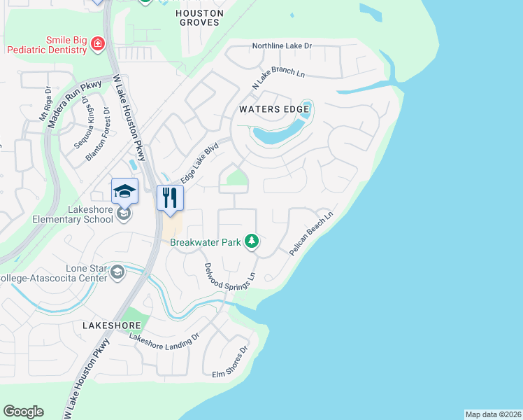map of restaurants, bars, coffee shops, grocery stores, and more near 13707 Playa Lucia Court in Houston