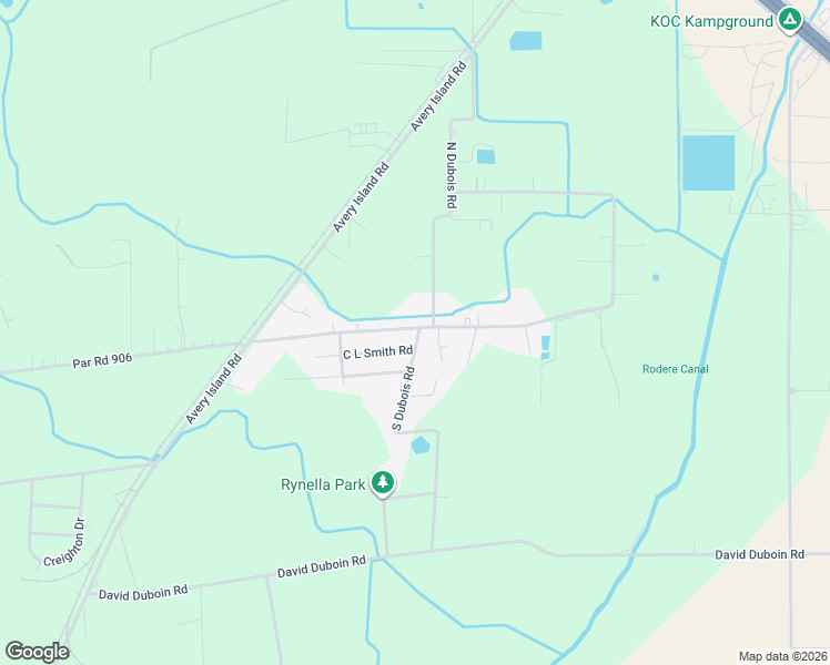 map of restaurants, bars, coffee shops, grocery stores, and more near 213-215 L Dubois Road in New Iberia