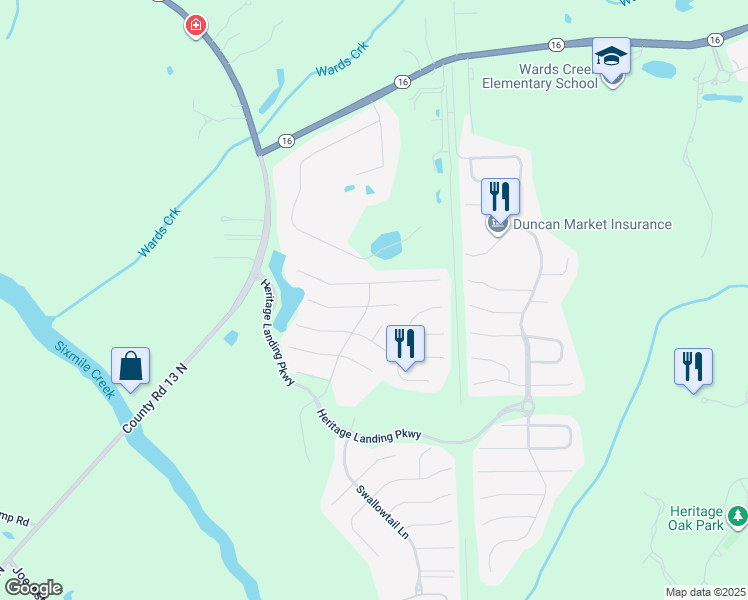 map of restaurants, bars, coffee shops, grocery stores, and more near 1600 Mapmakers Way in Saint Augustine