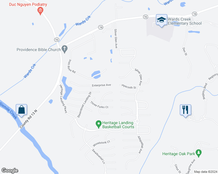 map of restaurants, bars, coffee shops, grocery stores, and more near 1881 Enterprise Avenue in St. Augustine