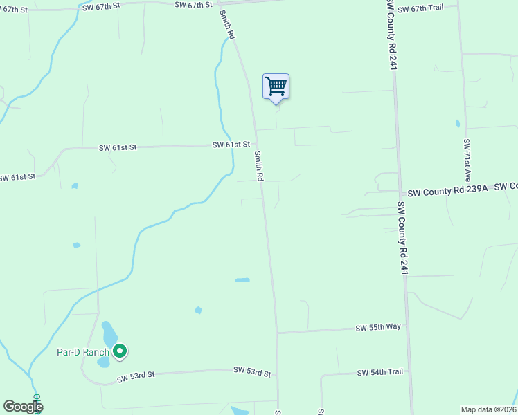 map of restaurants, bars, coffee shops, grocery stores, and more near 6012 County Road 791 in Lake Butler