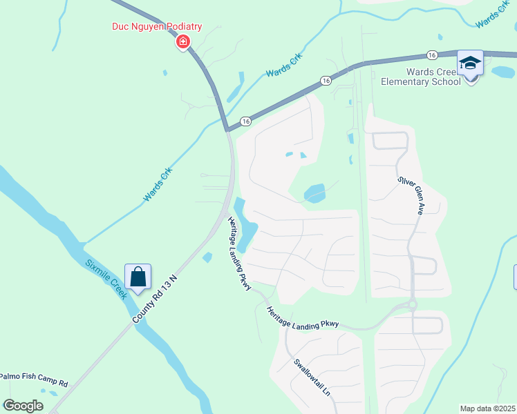 map of restaurants, bars, coffee shops, grocery stores, and more near 1962 River Lagoon Trace in Saint Augustine