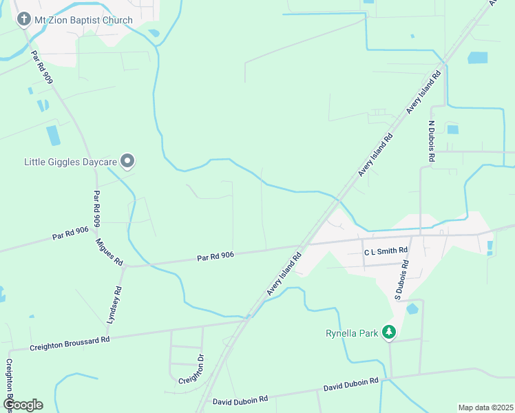 map of restaurants, bars, coffee shops, grocery stores, and more near 4312 Suzette Street in New Iberia