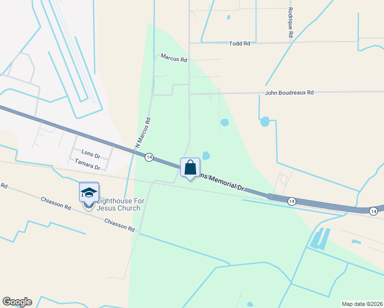 map of restaurants, bars, coffee shops, grocery stores, and more near in Vermilion Parish