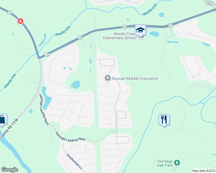 map of restaurants, bars, coffee shops, grocery stores, and more near 1325 Wekiva Way in Saint Augustine