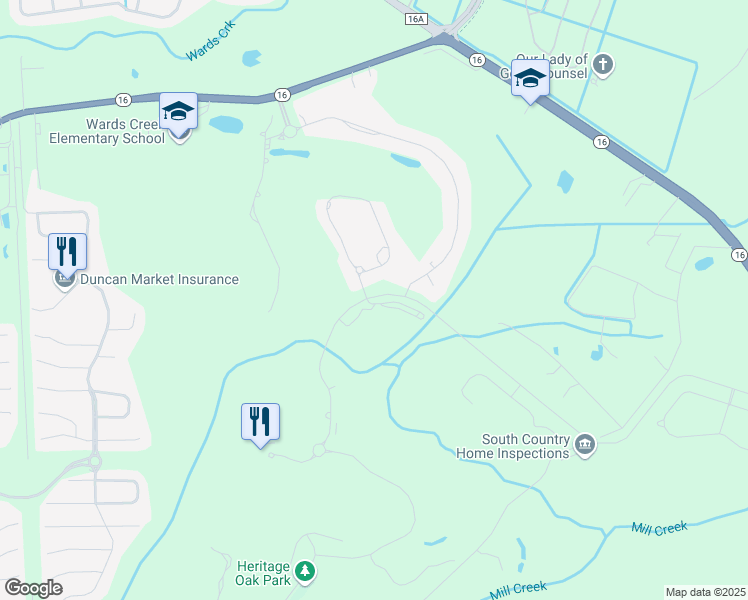 map of restaurants, bars, coffee shops, grocery stores, and more near 955 Registry Boulevard in St. Augustine