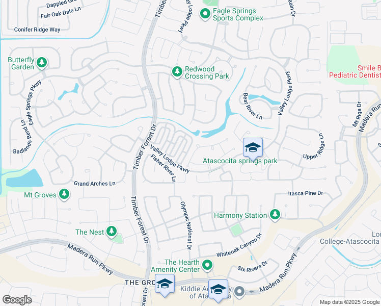 map of restaurants, bars, coffee shops, grocery stores, and more near 17231 Lowell Lake Lane in Atascocita