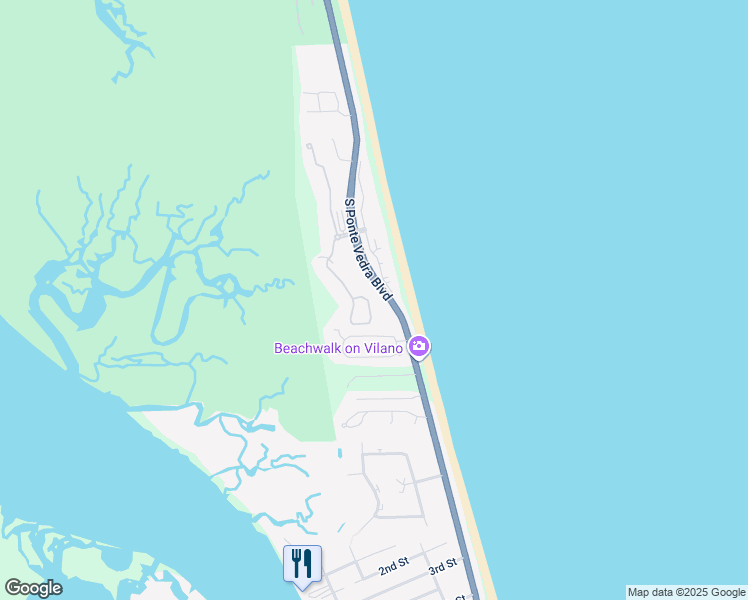 map of restaurants, bars, coffee shops, grocery stores, and more near 320 South Ocean Grande Drive in Ponte Vedra Beach