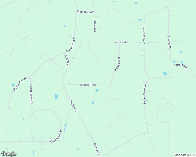 map of restaurants, bars, coffee shops, grocery stores, and more near 551 Abodar Trail in Spring Branch