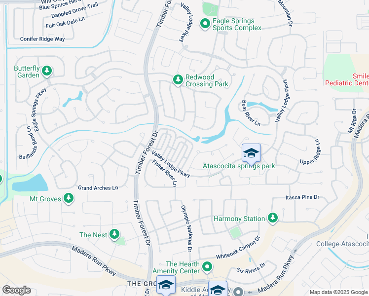 map of restaurants, bars, coffee shops, grocery stores, and more near 17259 Lafayette Hollow Lane in Humble