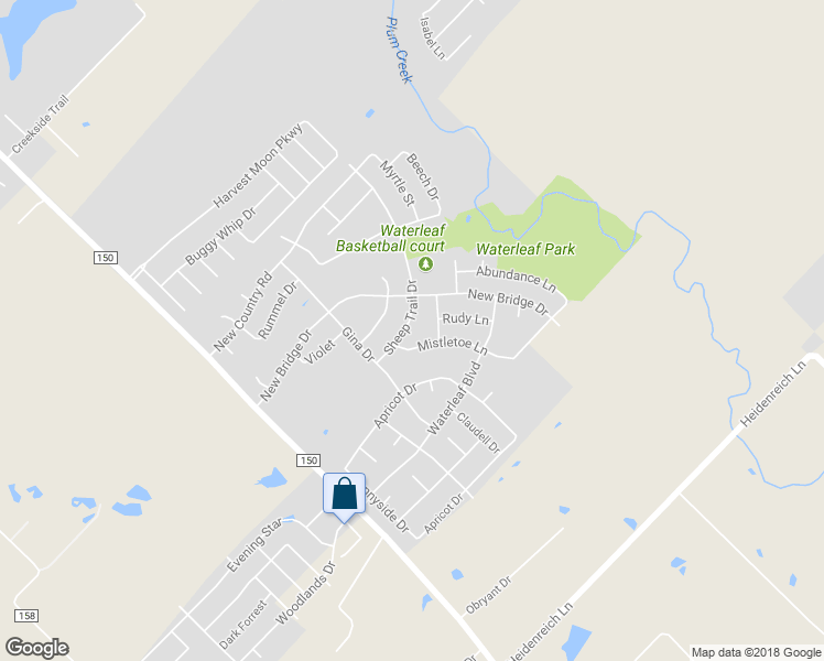 map of restaurants, bars, coffee shops, grocery stores, and more near 210 Sheep Trail Drive in Kyle