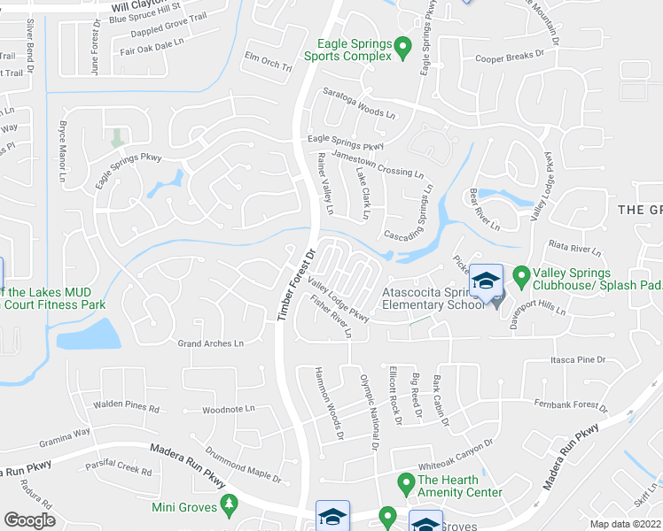 map of restaurants, bars, coffee shops, grocery stores, and more near 17231 Pecos Park Lane in Humble