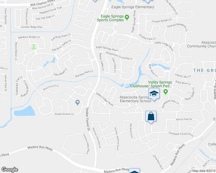 map of restaurants, bars, coffee shops, grocery stores, and more near 17246 Pecos Park Lane in Humble