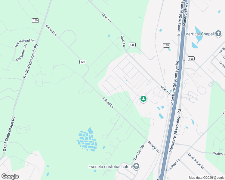 map of restaurants, bars, coffee shops, grocery stores, and more near 611 Roland Lane in Kyle