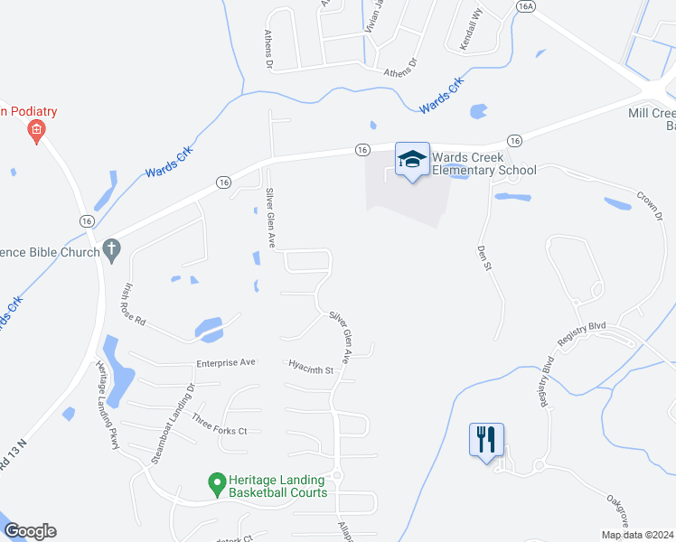 map of restaurants, bars, coffee shops, grocery stores, and more near 236 Silver Glen Avenue in St. Augustine