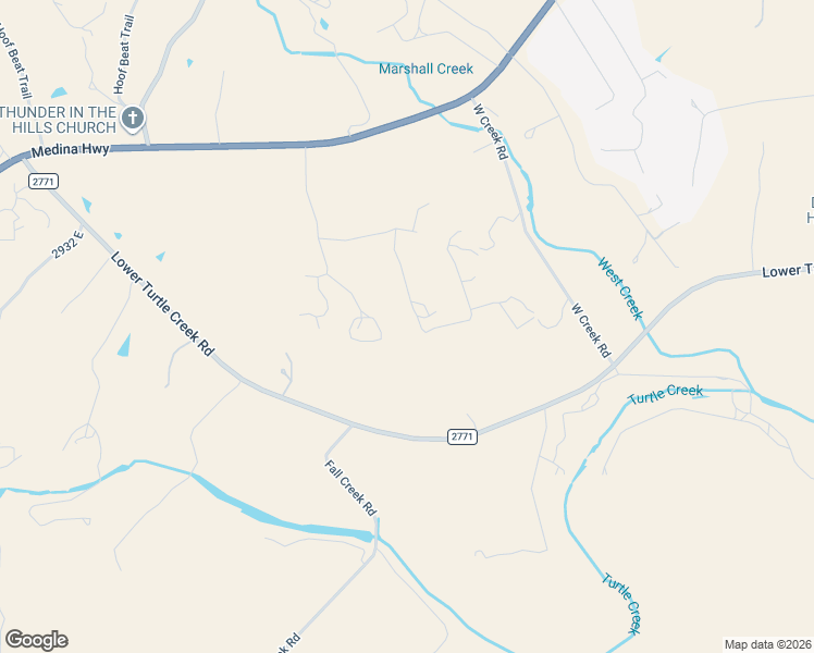 map of restaurants, bars, coffee shops, grocery stores, and more near 158 Roundabout Lane in Kerrville