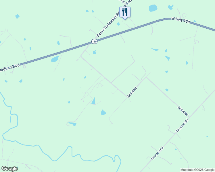 map of restaurants, bars, coffee shops, grocery stores, and more near 551 Zettel Road in New Ulm