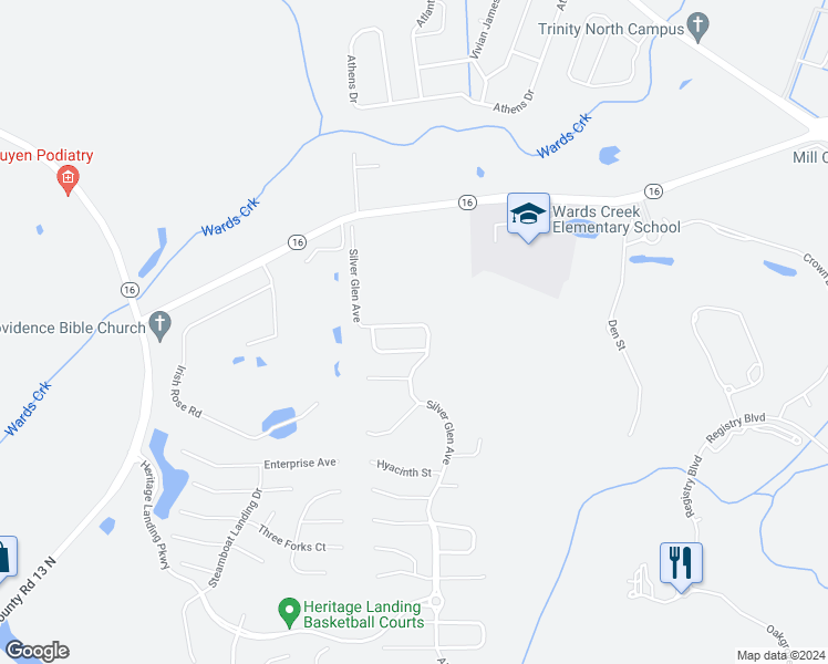 map of restaurants, bars, coffee shops, grocery stores, and more near 287 Silver Glen Avenue in Saint Augustine