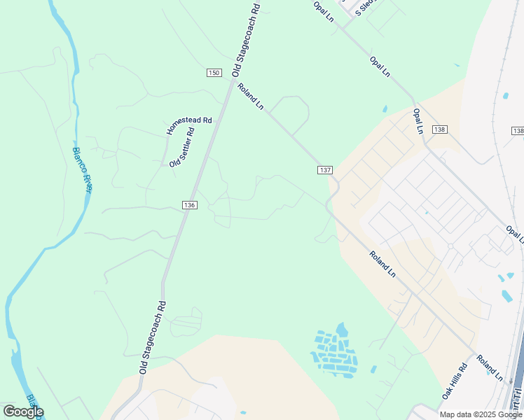 map of restaurants, bars, coffee shops, grocery stores, and more near Texas Old Town Road in Kyle