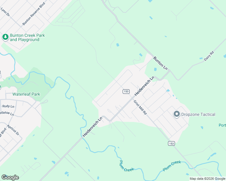 map of restaurants, bars, coffee shops, grocery stores, and more near 1312 Heidenreich Lane in Kyle