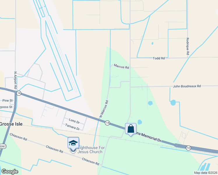 map of restaurants, bars, coffee shops, grocery stores, and more near 12595 North Marcus Road in Abbeville
