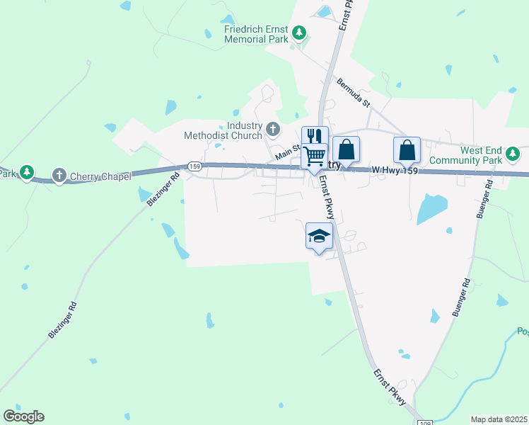 map of restaurants, bars, coffee shops, grocery stores, and more near 540 Jones Street in Industry