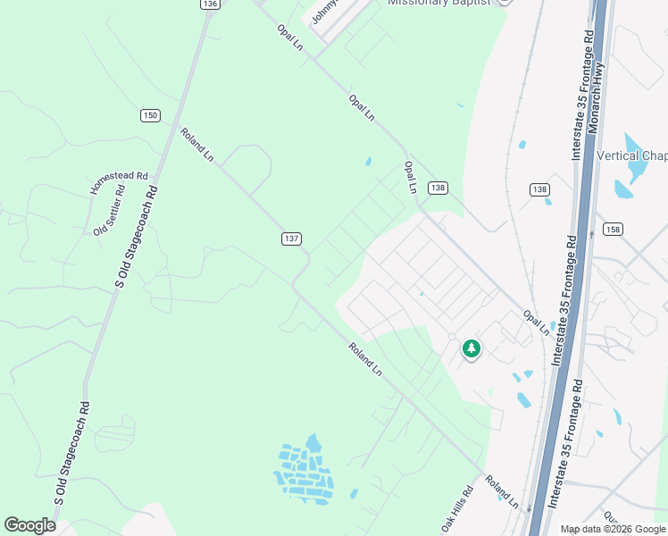 map of restaurants, bars, coffee shops, grocery stores, and more near 1210 Roland Lane in Kyle