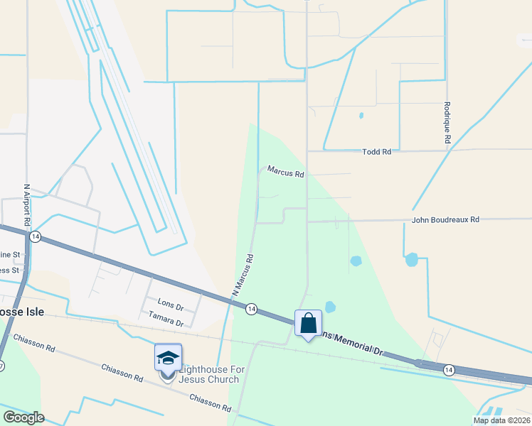 map of restaurants, bars, coffee shops, grocery stores, and more near 12595-12799 North Marcus Road in Abbeville