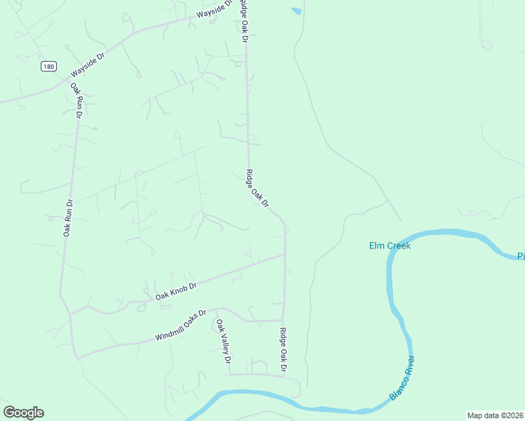 map of restaurants, bars, coffee shops, grocery stores, and more near 233 Hidden Oaks Road in Wimberley