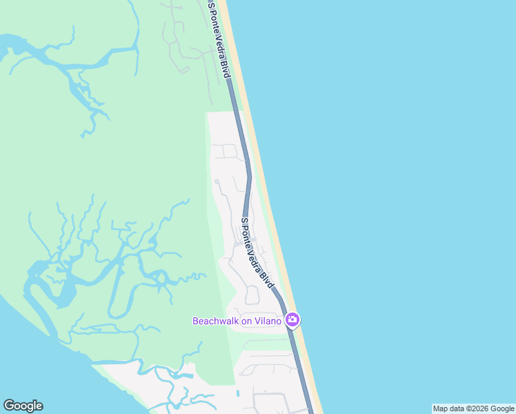 map of restaurants, bars, coffee shops, grocery stores, and more near 230 North Serenata Drive in Ponte Vedra Beach