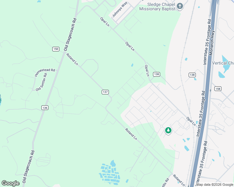 map of restaurants, bars, coffee shops, grocery stores, and more near 1430 Roland Lane in Kyle