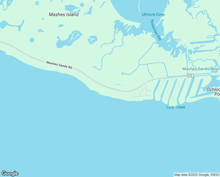 map of restaurants, bars, coffee shops, grocery stores, and more near 562 Mashes Sands Road in Panacea