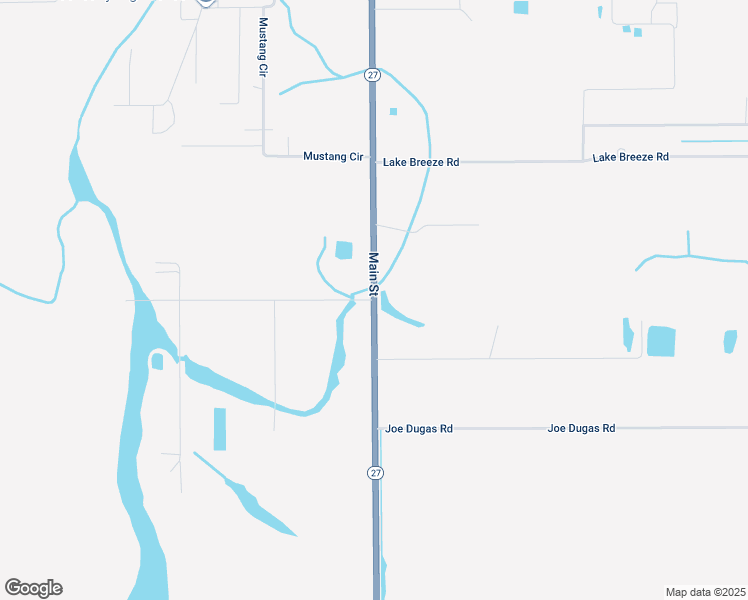 map of restaurants, bars, coffee shops, grocery stores, and more near Main Street in Hackberry