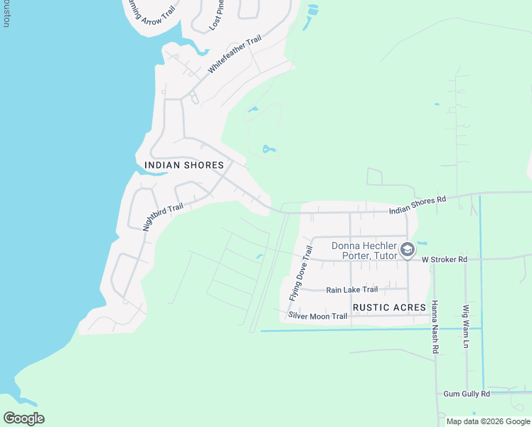 map of restaurants, bars, coffee shops, grocery stores, and more near 1619 Indian Shores Road in Crosby