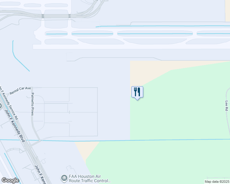 map of restaurants, bars, coffee shops, grocery stores, and more near 17340 Rental Car Avenue in Houston