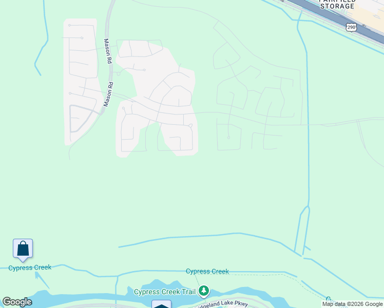 map of restaurants, bars, coffee shops, grocery stores, and more near Unnamed Road in Cypress