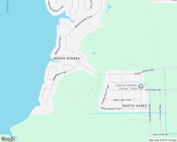 map of restaurants, bars, coffee shops, grocery stores, and more near 20400 East Lake Houston Parkway in Crosby