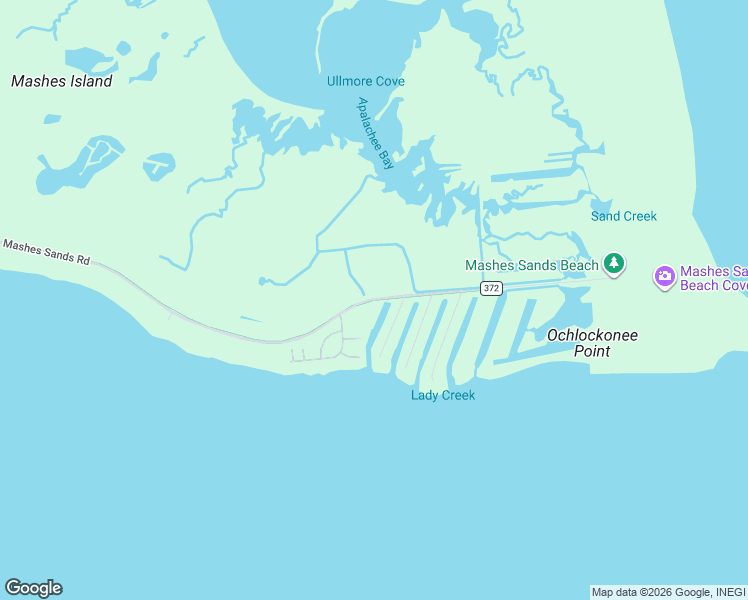 map of restaurants, bars, coffee shops, grocery stores, and more near 695 Mashes Sands Road in Panacea