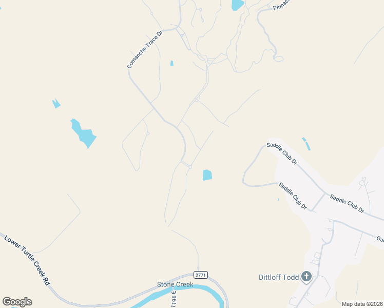 map of restaurants, bars, coffee shops, grocery stores, and more near Comanche Trace Drive in Kerrville