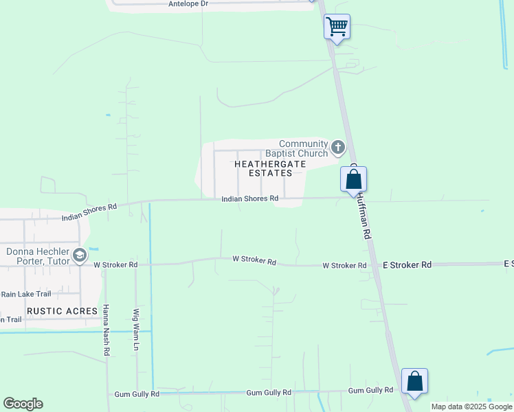 map of restaurants, bars, coffee shops, grocery stores, and more near 431 Indian Shores Road in Crosby