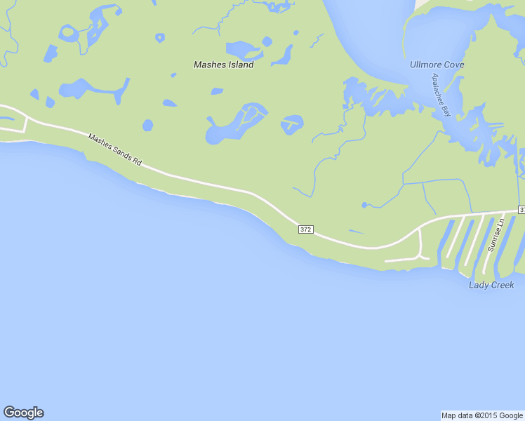 map of restaurants, bars, coffee shops, grocery stores, and more near 453 Mashes Sands Road in Panacea