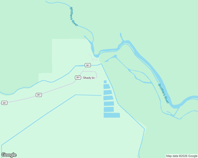 map of restaurants, bars, coffee shops, grocery stores, and more near Shady Drive in Wewahitchka