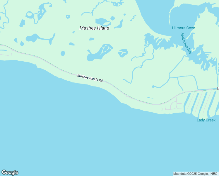 map of restaurants, bars, coffee shops, grocery stores, and more near 453 Mashes Sands Road in Panacea