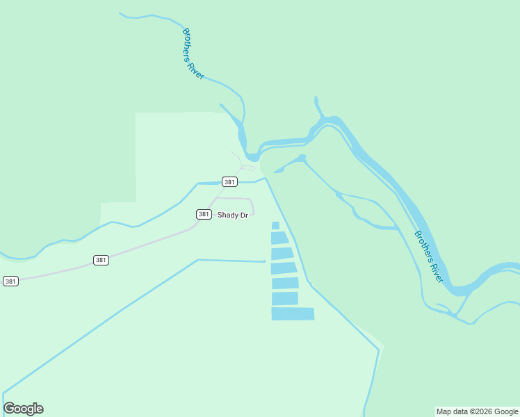 map of restaurants, bars, coffee shops, grocery stores, and more near Shady Drive in Wewahitchka