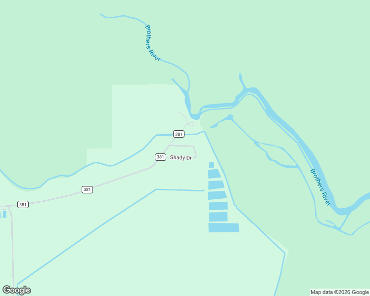map of restaurants, bars, coffee shops, grocery stores, and more near Shady Drive in Wewahitchka