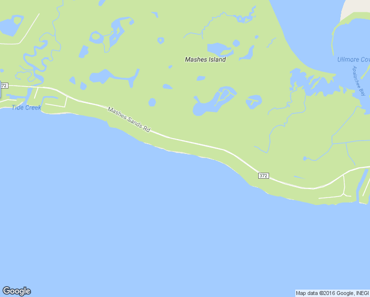 map of restaurants, bars, coffee shops, grocery stores, and more near 373 Mashes Sands Road in Panacea